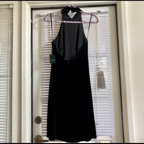 Ralph Lauren Black Velvet Dress 💄 NWT - Picture 5 of 7
